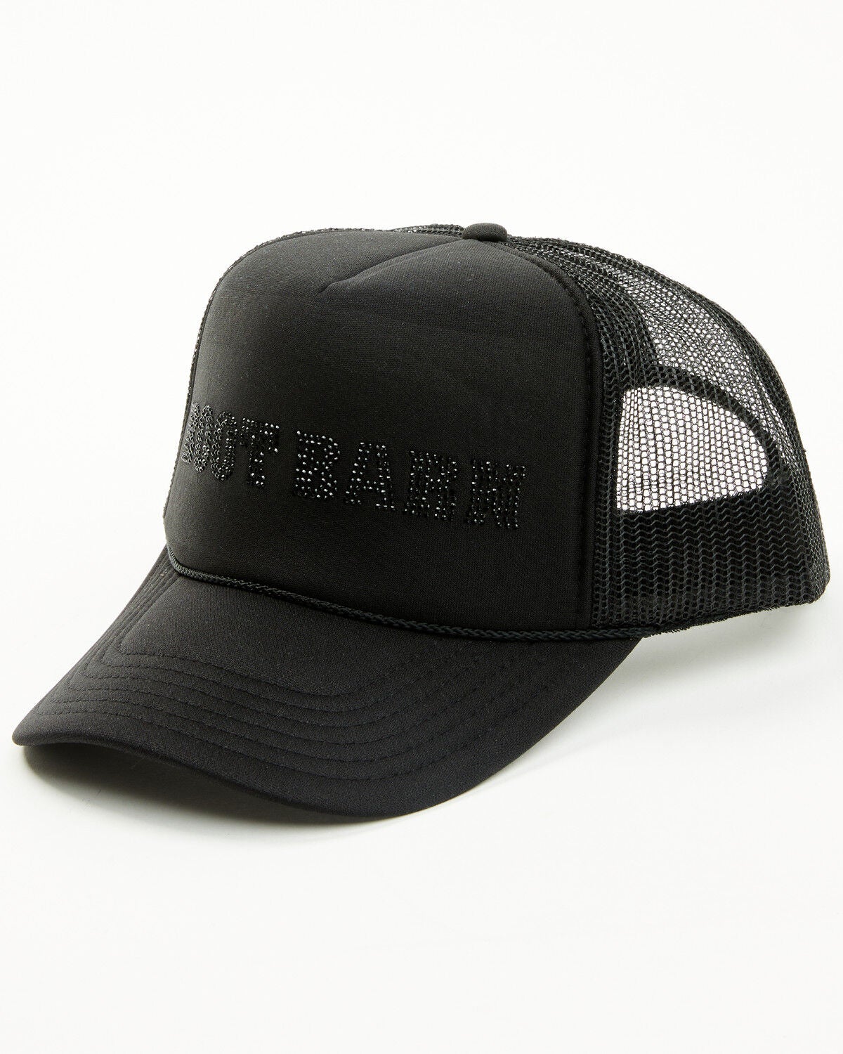 Boot Barn Rhinestone Logo Ball Cap, Black, hi-res