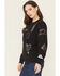 Image #2 - Wrangler Retro Women's Conversational Print Pullover Sweatshirt, Black, hi-res
