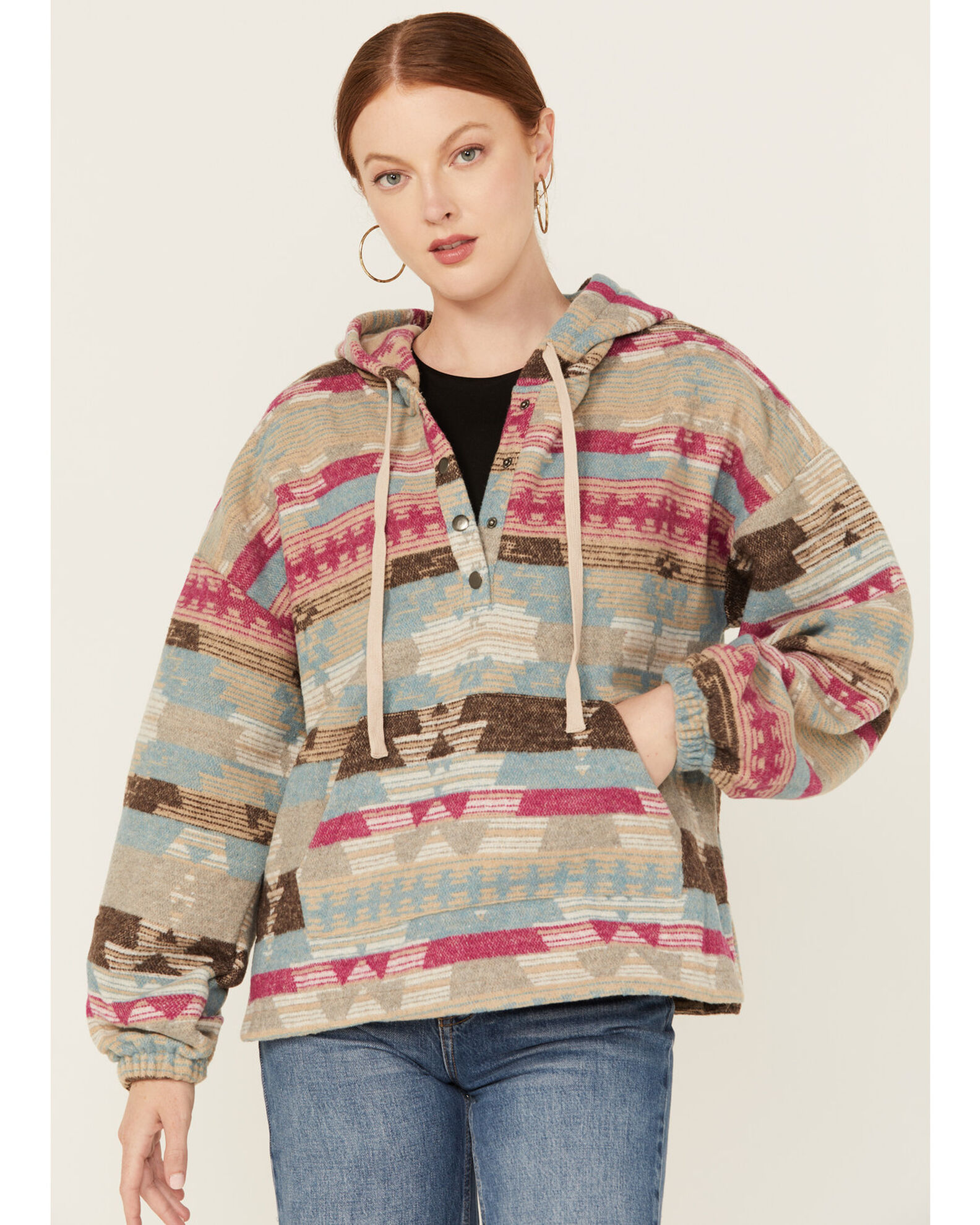 Southwestern print hoodie store