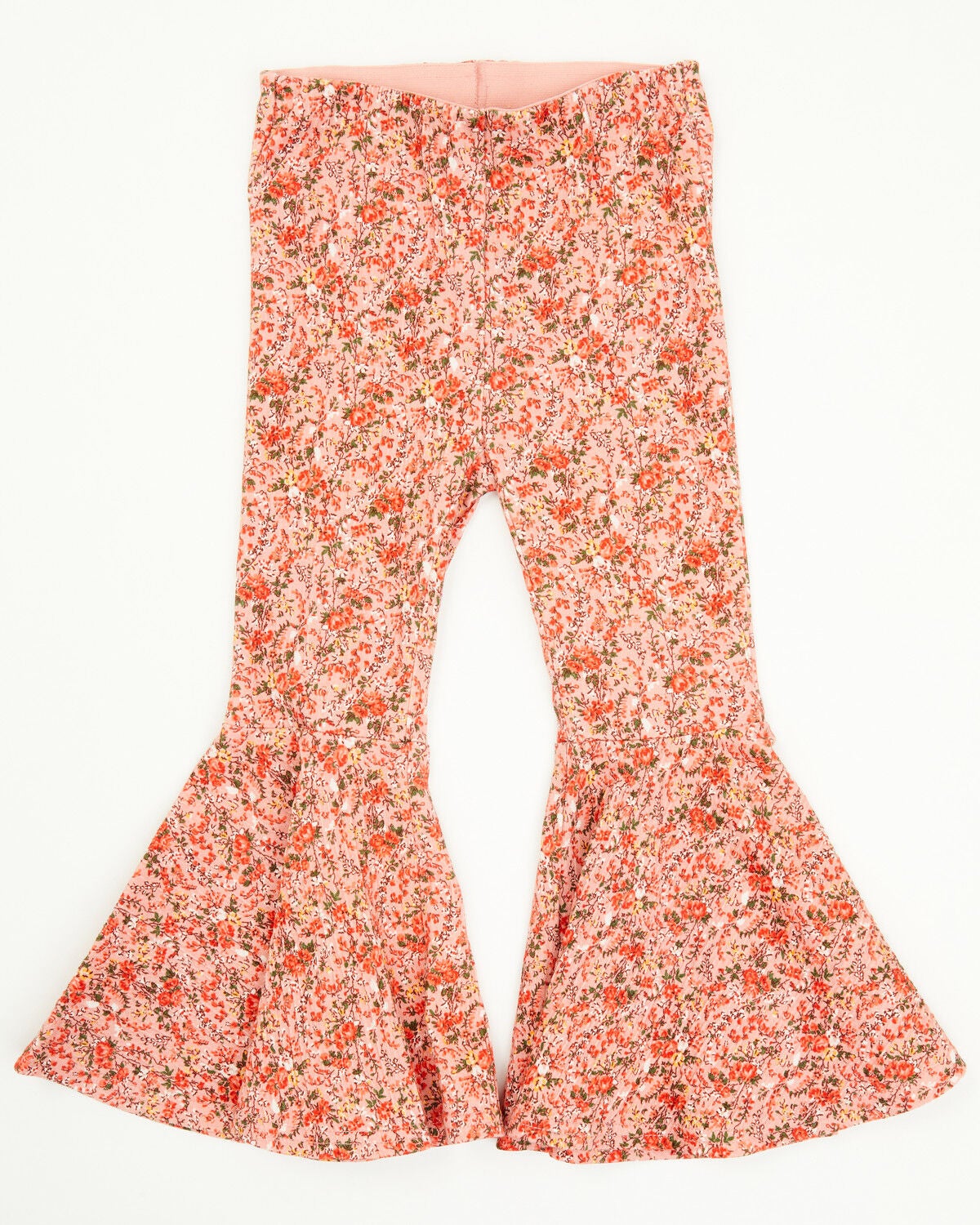 Shyanne Toddler Girls' Ditsy Floral Print Flare Pants, Light Pink, hi-res