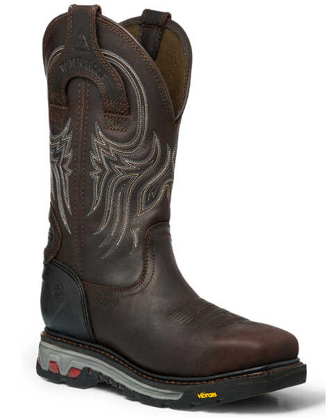 Image #1 - Justin Men's Warhawk Waterproof Work Boots - Composite Toe, , hi-res