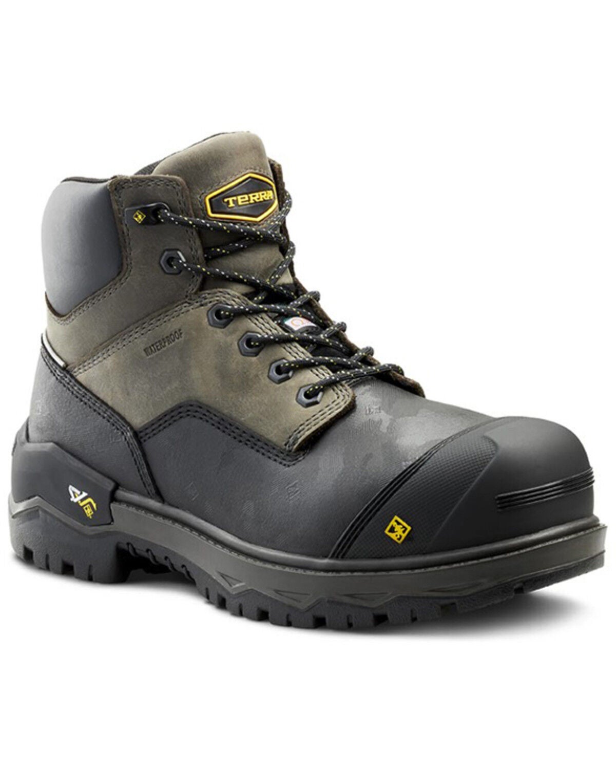 Kodiak Men's 6" Gantry Waterproof Work Boots - Composite Toe, Grey, hi-res