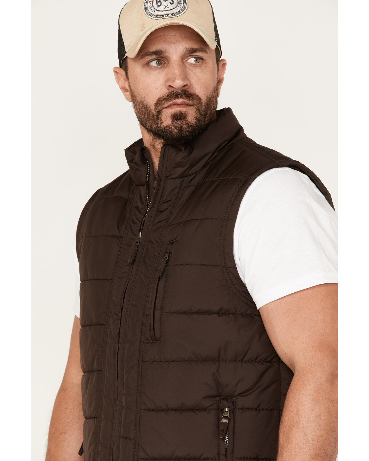 Image #2 - Moonshine Spirit Men's Pine Straw Puffer Vest, Brown, hi-res
