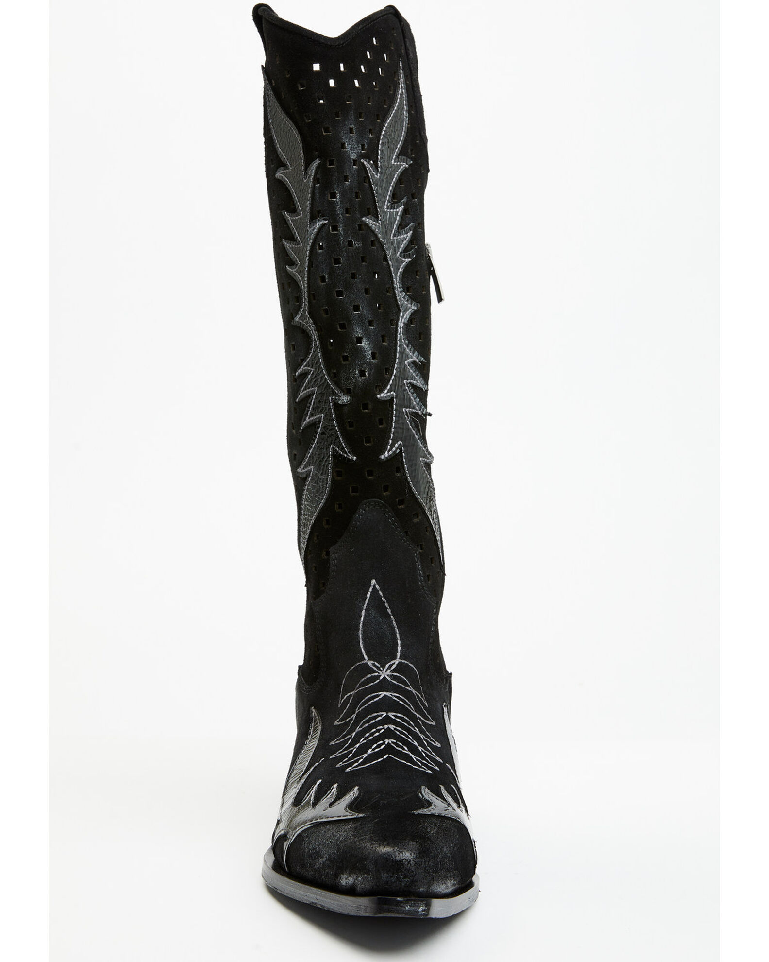 Product Name Italian Cowboy Women s Perforated Tall Western Boots Snip Toe