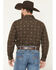 Image #4 - Gibson Trading Co Men's Bourbon Street Medallion Print Long Sleeve Snap Stretch Western Shirt, Brown, hi-res