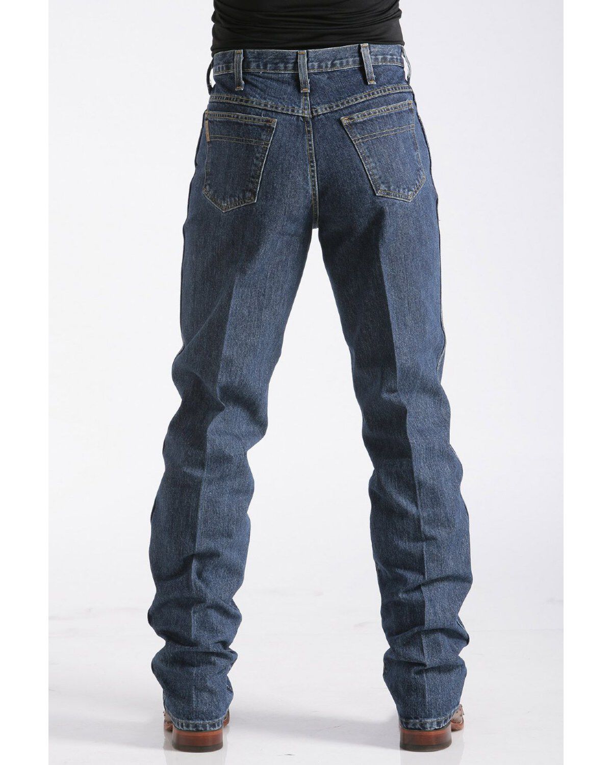 Image #2 - Cinch Men's Green Label Dark Wash Relaxed Denim Jeans, Blue, hi-res