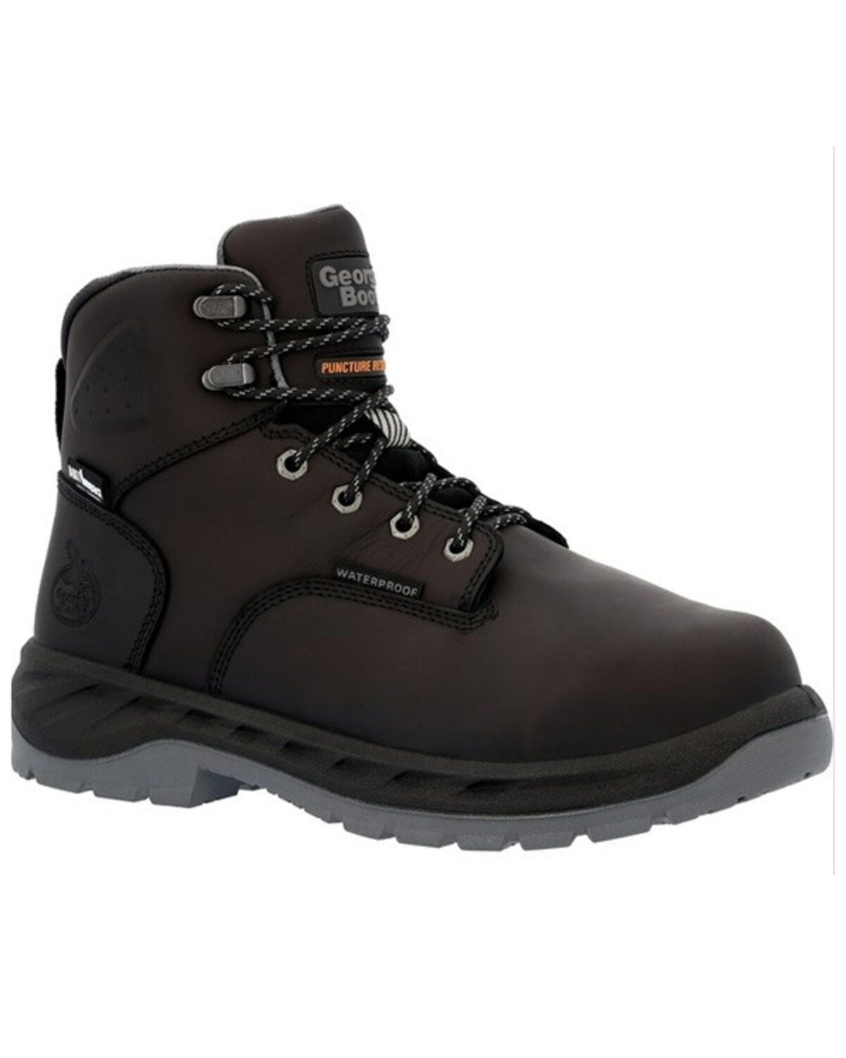 Georgia Boot Men's Puncture Resistant Internal Metatarsal Work Boots - Alloy Toe, Black, hi-res