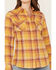 Image #3 - Wrangler Retro Women's Long Sleeve Snap Flannel Shirt, Mustard, hi-res