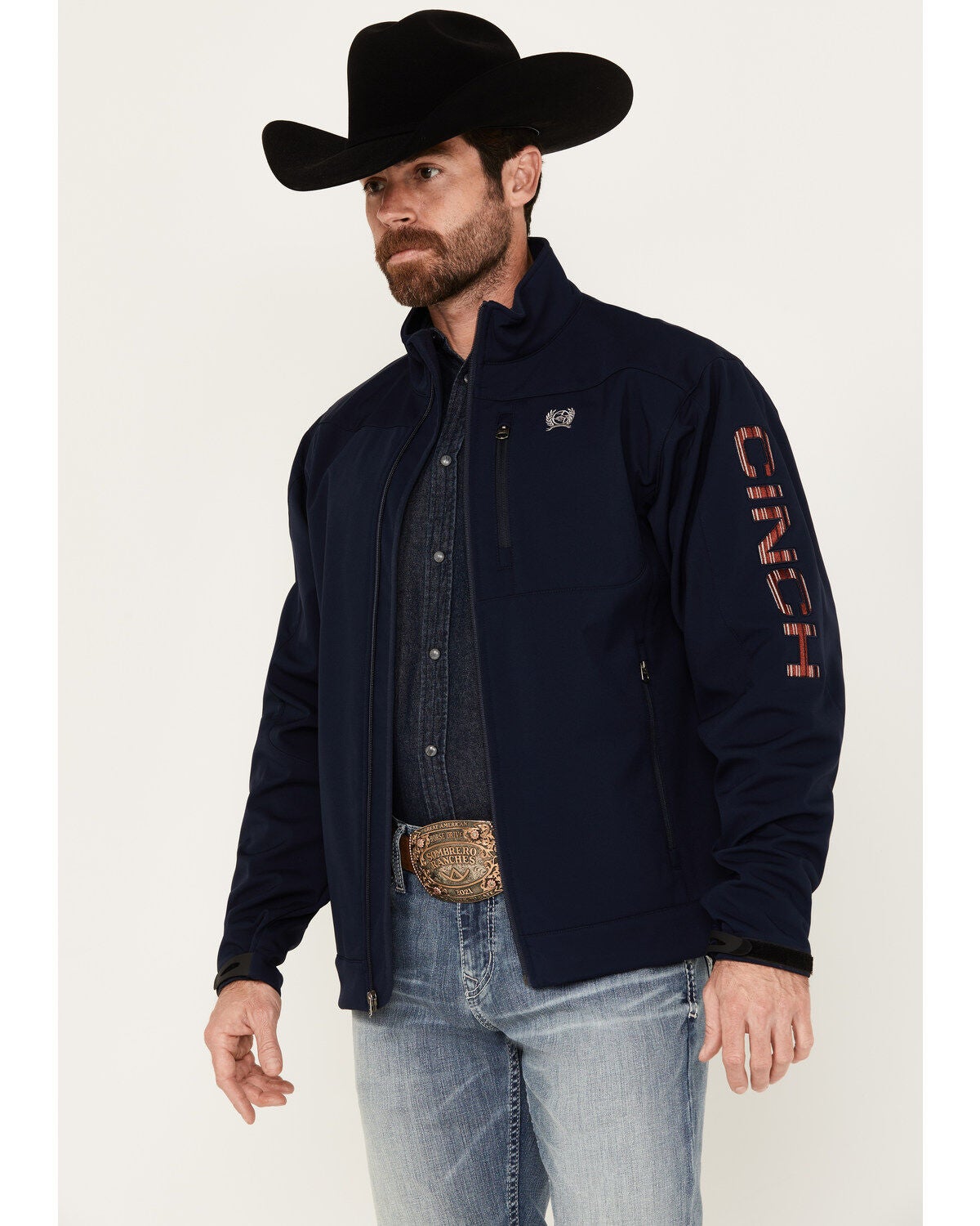 Image #1 - Cinch Men's Bonded Softshell Jacket, , hi-res