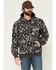 Image #1 - Ariat Men's Rebar Workman Camo Print Hooded Sweatshirt, Black, hi-res