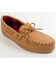 Minnetonka Genuine Moose with Fleece Lining Moccasins, Natural, hi-res