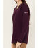 Image #3 - Ariat Women's AC Crew Fire Resistant Long Sleeve Work Shirt, Purple, hi-res