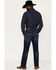Image #3 - Wrangler 20X Men's Dawn Dark Wash Stretch Slim Straight Jeans, Dark Wash, hi-res