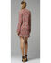 Image #3 - Glam Women's Rust Floral Cut Out Trapeze Dress , , hi-res