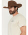 Image #3 - Smith & Wesson Men's Boot Barn Exclusive Bullhead Cylinder Short Sleeve Graphic T-Shirt, Sand, hi-res