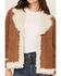 Image #3 - Idyllwind Women's Briggs Faux Suede Sherpa Blazer, Bark, hi-res