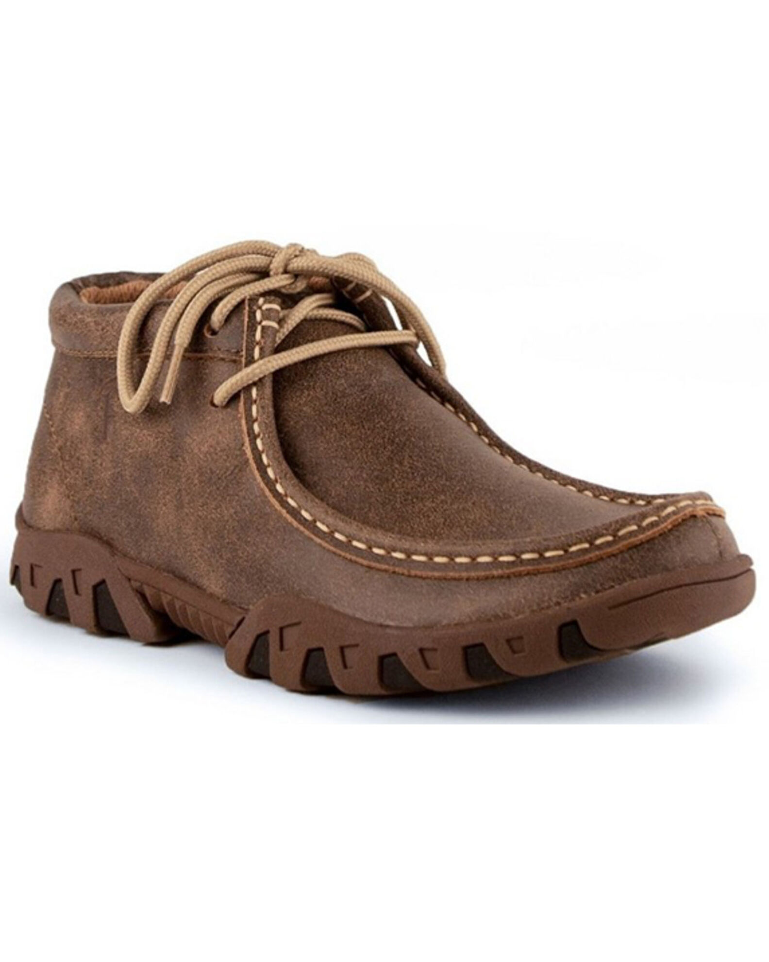 Image #1 - Ferrini Women's Rough Casual Shoes - Moc Toe, Lt Brown, hi-res