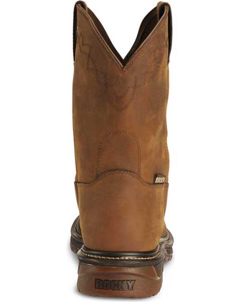 Image #7 - Rocky Men's Roper Original Ride Western Boots, Tan, hi-res