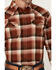 Image #3 - Blue Ranchwear Men's Finney Plaid Print Long Sleeve Snap Western Shirt, Red, hi-res