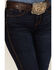 RANK 45 Women's Dark Wash Mid Straight Riding Jeans, Dark Wash, hi-res