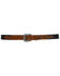 Cody James Men's Tooled With Floral Billets Western Belt, Black/tan, hi-res