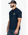 Carhartt Men's Contractors Pocket Short Sleeve Work Polo Shirt, Navy, hi-res