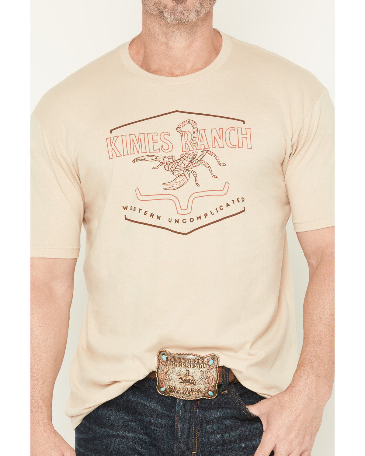 Image #3 - Kimes Ranch Men's Sting Short Sleeve Graphic T-Shirt, Cream, hi-res