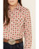Image #3 - Cruel Girl Girls' Diamond Geo Print Long Sleeve Pearl Snap Western Shirt, , hi-res