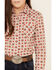 Image #3 - Cruel Girl Girls' Diamond Geo Print Long Sleeve Pearl Snap Western Shirt , Pink, hi-res