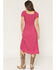 Image #5 - Idyllwind Women's Beth Jacquard Midi Dress, Fuchsia, hi-res