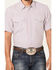 Cody James Men's Redfield Dobby Stripe Short Sleeve Snap Western Shirt , White, hi-res