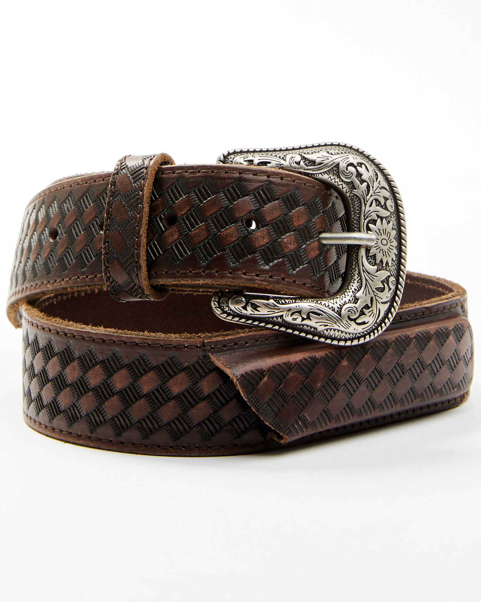 Product Name RANK 45 Men s Basketweave Belt with Knife Insert