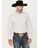 Image #1 - Moonshine Spirit Men's Backcountry Striped Long Sleeve Snap Western Shirt, White, hi-res