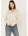 Free People Women's Monterey Thermal Long Sleeve Shirt, Ivory, hi-res