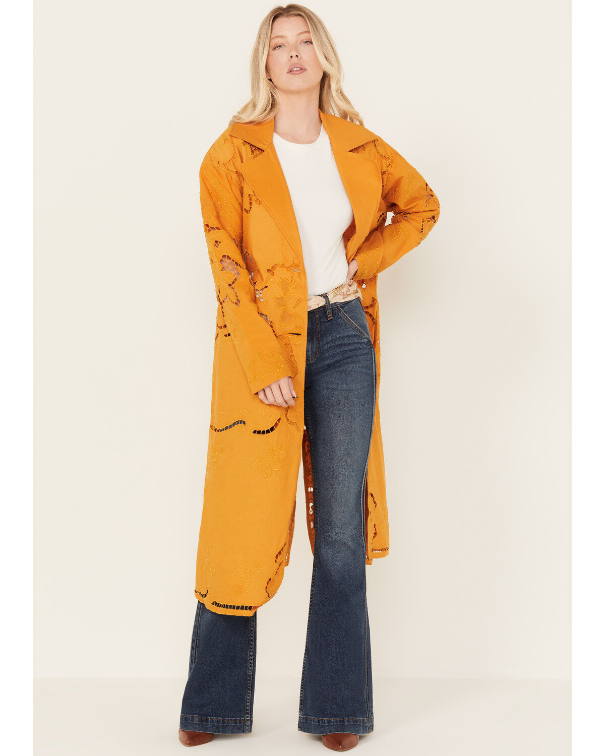 Image #2 - Free People Women's Susanna Duster, Lt Brown, hi-res