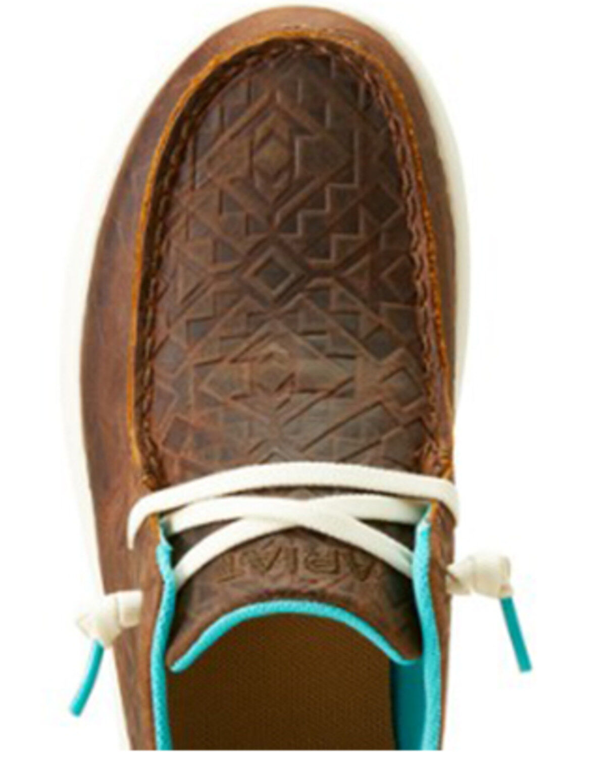 Image #4 - Ariat Women's Hilo Embossed Casual Shoes - Moc Toe, Brown, hi-res