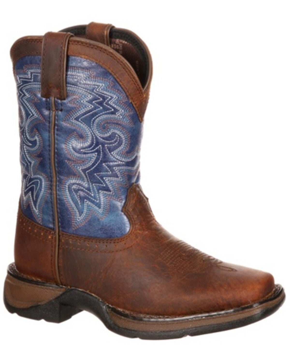 Durango Boys' Western Boots - Broad Square Toe, Brown, hi-res