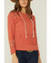 Panhandle Women's Rust Southwestern Embroidered Pullover Hoodie , Rust Copper, hi-res