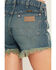 Image #4 - Wrangler Women's Dark Wash High Rise Reworked Denim Shorts, , hi-res