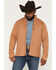 Image #1 - Cody James Men's Tulsa Textured Logo Softshell Jacket, Tan, hi-res