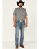 Wrangler 20X Men's Misty Vintage Light Wash Stretch Slim Bootcut Jeans , Blue, hi-res