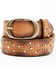Image #1 - The Leathery Women's Two-Tone Studded Belt, Sand, hi-res