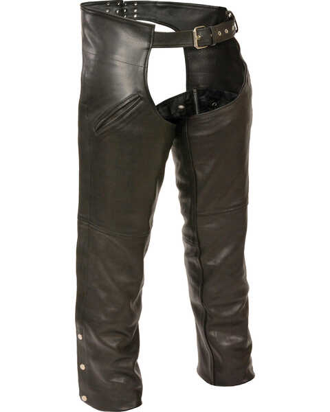 Milwaukee Leather Men's Slash Pocket Thermal Liner Chaps - 3X, Black, hi-res