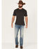Image #1 - Brothers and Sons Men's Raptor Medium Wash Vintage Straight Stretch Denim Jeans, Medium Wash, hi-res