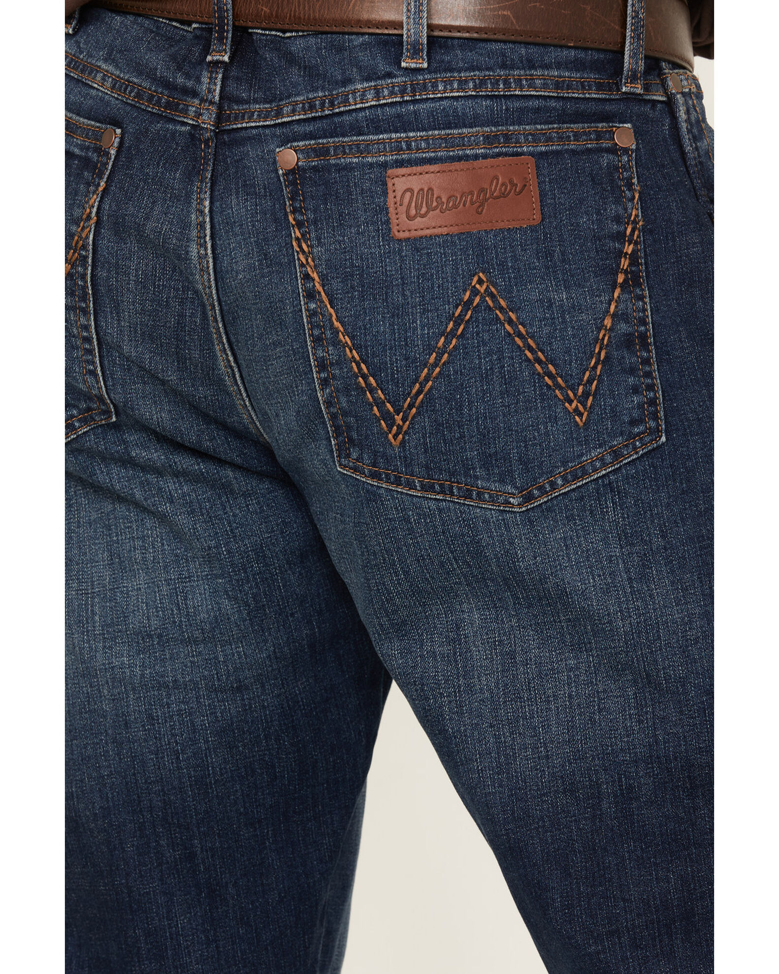 Wrangler Retro Men's No. 88 Dark Wash Slim Straight Stretch Jeans, Dark ...
