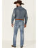 Cody James Men's Buckskin Light Wash Stretch Slim Straight Jeans , Blue, hi-res