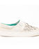 Image #2 - Corral Women's Embroidered Glitter Inlay Sneakers, White, hi-res