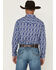 Image #4 - Wrangler 20X Men's Paisley Print Long Sleeve Snap Stretch Western Shirt, Blue, hi-res