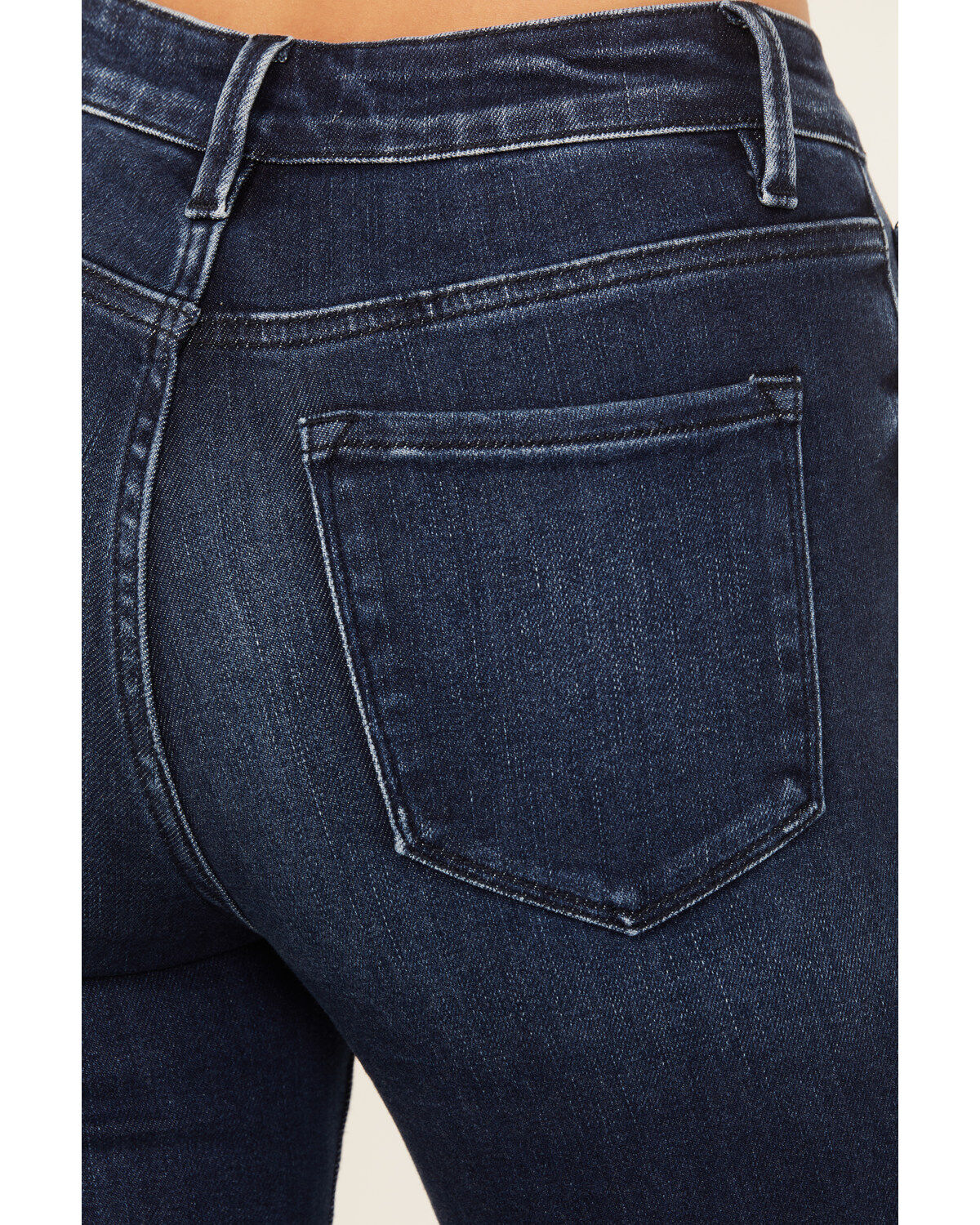 Image #4 - Flying Monkey Women's Dark Wash High Rise Slim Stretch Straight Jeans, Dark Wash, hi-res