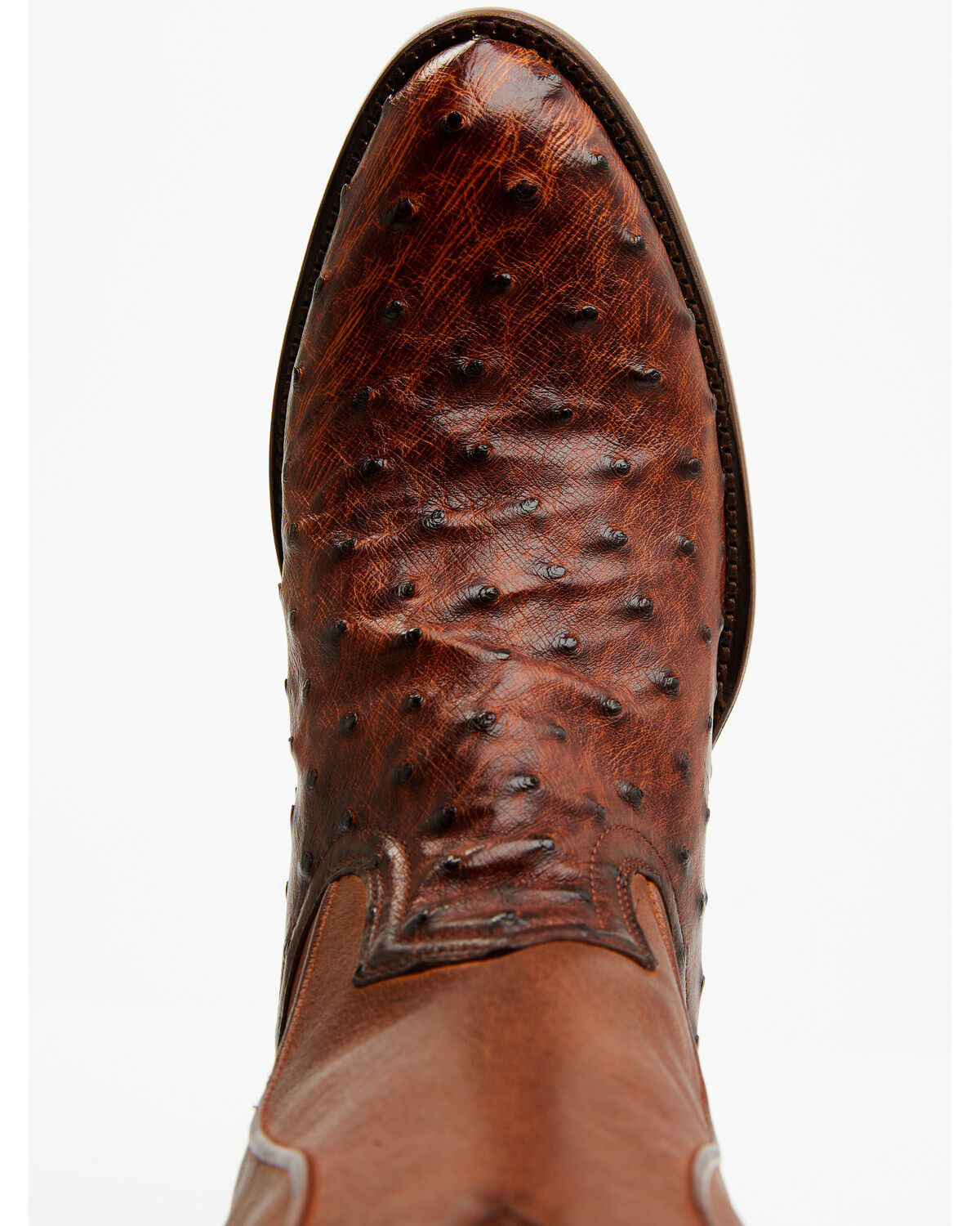 Image #6 - Cody James Black 1978® Men's Chapman Exotic Full-Quill Ostrich Western Boots - Round Toe, Cognac, hi-res